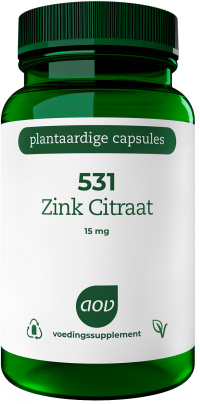 AOV - Zink Citraat 15 mg - 531