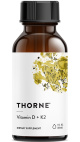 Thorne - Vitamin D/K2 30 ml olie