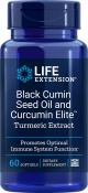 LifeExtension - Black Cumin Seed Oil with Curcumin Elite 60 gelatine softgels