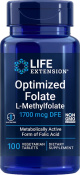 LifeExtension - Optimized Folate  100 vegetarische tabletten