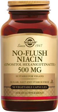 Solgar - No-Flush Niacin 500 mg