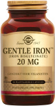Solgar - Gentle Iron 20 mg 90/180 vegetarische capsules