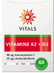 Vitals - Vitamine K2 90 mcg met Vitamine D3 25 mcg 60 vegetarische capsules