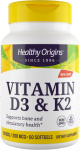Healthy Origins - Vitamine D3 & K2 60/180 gelatine softgels