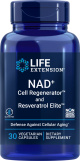 LifeExtension - NAD+ Cell Regenerator and Resveratrol Elite 30 vegetarian capsules