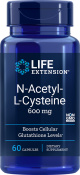 LifeExtension - N-Acetyl-L-Cysteine 600 mg 60 vegetarische capsules