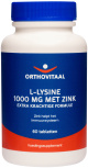 OrthoVitaal - L-Lysine 1000 mg met Zink 60/120 tabletten