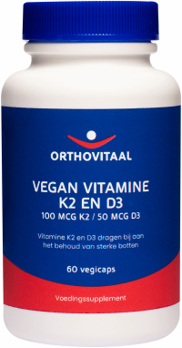 OrthoVitaal - Vegan Vitamine K2 100 mcg en D3 50 mcg