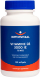 OrthoVitaal - Vitamine D3 3000 IE 75 mcg 120/180 gelatine softgels