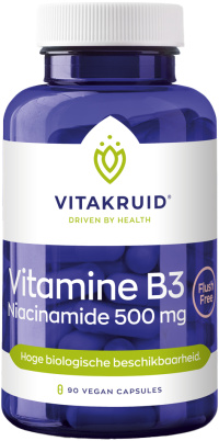 Vitakruid - Vitamine B3 Niacinamide 500 mg