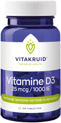 Vitakruid - Vitamine D3 - 25 mcg / 1000 IE