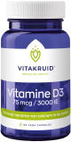 Vitakruid - Vitamine D3 - 75 mcg / 3000 IE 60 vegetarische capsules