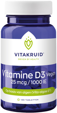 Vitakruid - Vitamine D3 Vegan - 25 mcg / 1000 IE