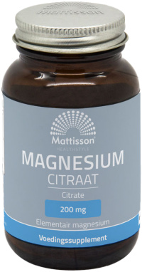 Mattisson - Magnesium Citraat 200 mg