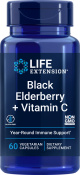 LifeExtension - Black Elderberry + Vitamin C 60 vegetarische capsules
