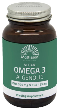 Mattisson - Vegan Omega-3 Algenolie - DHA 375 mg & EPA 125 mg