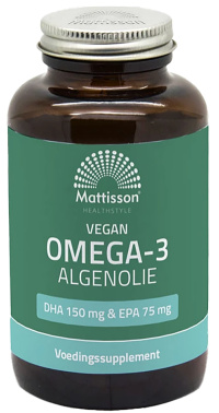 Mattisson - Vegan Omega-3 Algenolie - DHA 150 mg & EPA 75 mg