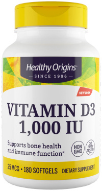 Healthy Origins - Vitamin D3 1000 IU