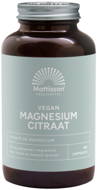 Mattisson - Magnesium Citraat 60 mg
