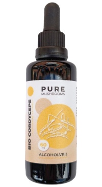 Pure Mushrooms - Cordyceps Paddenstoelen Extract Alcoholvrij BIO