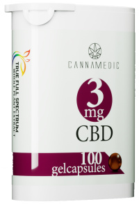 Various Brands - Cannamedic CBD Capsules 3 mg