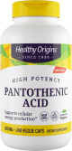 Healthy Origins - Pantothenic Acid 500 mg 240 vegetarische capsules