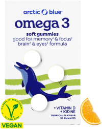 Arctic Blue -  Omega-3 Algenolie Gummies DHA + D3 + jodium