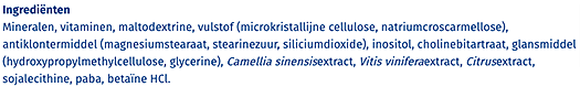 Orthica Multi 4 all ingredienten opsomming